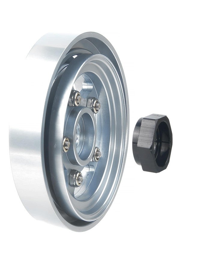 TOOMOD Aluminum Bead Lock Rim Set Wheel Hub Upgrade for Tamiya RC Grasshopper， Hornet， Mighty ，Frog ，Buggy Champ， Fast Attack， Fighting Buggy （Silvery） - Image 3